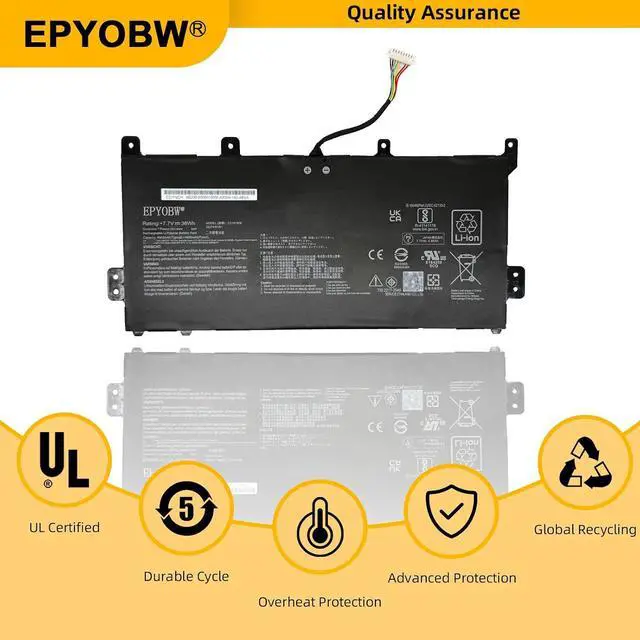 Alt view image 6 of 7 - C21N1808 Laptop Battery 38Wh C21PqCH 0B200-03060000