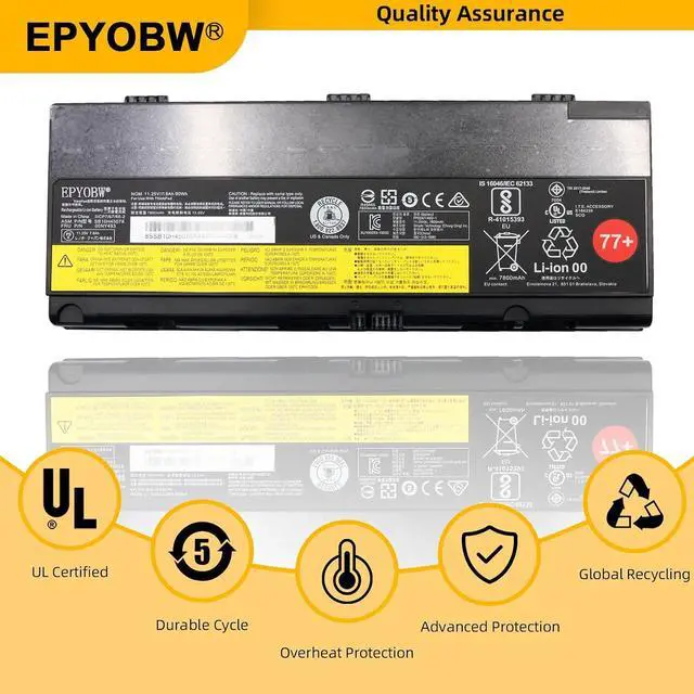 Alt view image 5 of 7 - 00NY493 Laptop Battery 90Wh SB10H45077 01AV477 00NY492
