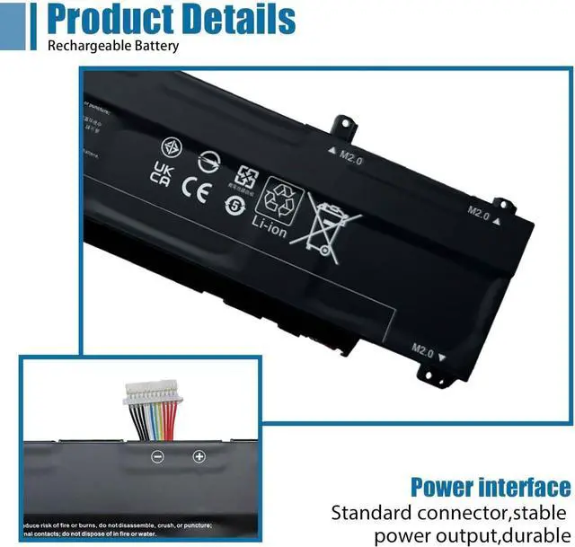 Alt view image 3 of 6 - WK04XL Laptop Battery Replacement for HP OMEN 16-B 16-C Victus 16-E 16-D 15-F 16-D0023DX 16-D0001UR 16-D1113TX 16-E0029UR 16-E0005UA Series HSTNN-OB2C HSTNN-IB9V 15.4V 70.07Wh 4323mAh