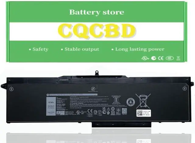 Main image of 1FXDH Laptop Battery for Dell Latitude 15 5501 5511 E5501 E5511 for Dell Precision 3541 3551 Series 01WJT0 1WJT0 0D191G D191G 11.4V 97Wh/8071mAh