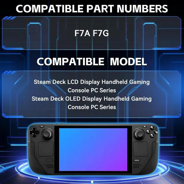 Alt view image 4 of 7 - 53Wh F7A F7G F7GM Battery Pack Replacement for Steam Deck LCD/OLED Handheld