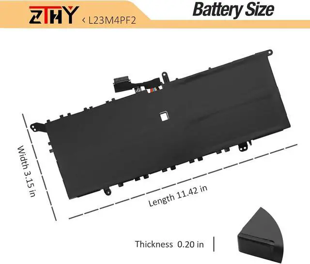 Alt view image 6 of 7 - L23M4PF2 L23C4PF2 Laptop Battery Replacement for Lenovo Yoga Slim 7 14Q8X9