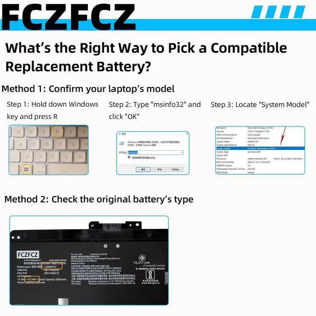 Alt view image 2 of 7 - L23M4P72 Battery 52.5Wh 3392mAh Replacement for Lenovo ThinkPad P14s Gen 5 / Gen 6 / T14 Gen 5 21MC / Thinkpad T14 Gen 6 Series SB11H56316 5B11H56415 L23B4P70 L23D4P71 L23C4P73 15.48V 4-Cell