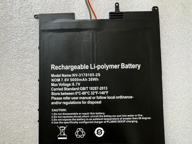 Alt view image 7 of 7 - Civhomy NV-3178185-2S Replacement Battery Compatible with Gateway GWTN141-1BL GWTN141-5BK GWTN141-5BL Digma EVE 15 P417 ES5063EW P418 ES5064EW 7.6V,5000mAh(7Pin,5Line)