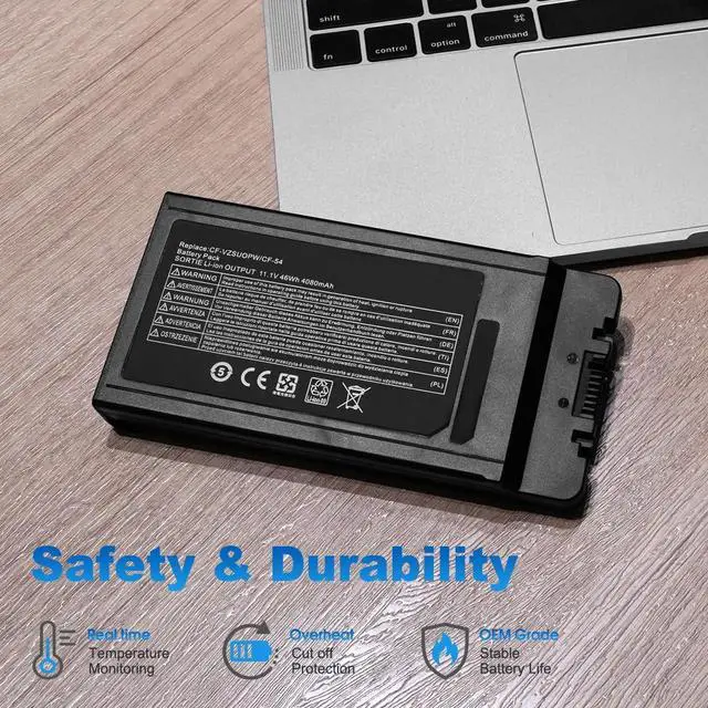 Alt view image 4 of 7 - 46Wh CF-VZSU0PW Laptop Battery Compatible with Panasonic Toughbook CF-54