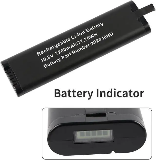 Alt view image 6 of 7 - Battery for Inspired Energy NI2040 NI2040HD NI2040PH NI2040XD NI2040AG NI2040ED NI2040JD29 NI2040SL24 LI204SX