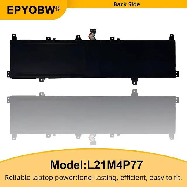 Alt view image 6 of 7 - L21M4P77 Laptop Battery 72Wh 4640mAh 15.52V Compatible with Lenovo ThinkPad Z16 Gen 1 / ThinkPad Z16 Gen 2 Series SB10W51988 5B10W51887 L21C4P74 SB10W51989 5B10W51888 L21D4P76