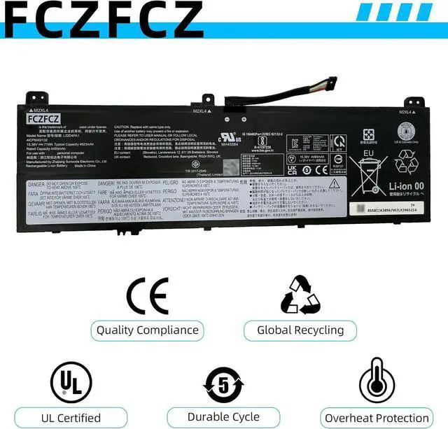 Alt view image 5 of 7 - L22D4PA1 Replacement for Lenovo Yoga 714IRL8 14ARP8 16IRL8 16ARP8 / Yoga 7 2-in-1 14IML9 14AHP9 16IML9 16AHP9 Series SB11K38967 5B11K38963 SB11N46002 5B11N45982 L22M4PA1 L22C4PA1 15.36V 71Wh