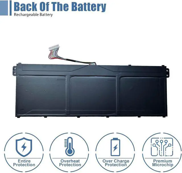 Alt view image 4 of 6 - AP23A8L Laptop Battery Replacement for Acer Aspire Go 15 AG15-31P Aspire 3 A315-24P A317-55P Extensa 15 EX215-23 Series AP23A7L AP23A5L 11.28V 53.05Wh 4703mAh