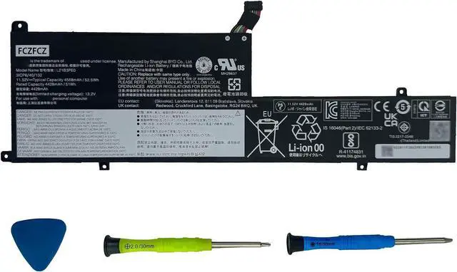 Main image of L21B3PE0 Battery 51Wh Replacement for Lenovo IdeaPad Flex 5-14IAU7 5-14ALC7 5-14ABR8 5-14IRU8 5-16IAU7 5-16ALC7 5-16ABR8 Series L21L3PE0 L21M3PE1 L21C3PE0 L21M3PE0 L21M3PE2 11.52V