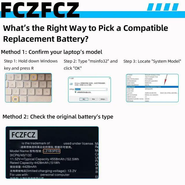 Alt view image 2 of 6 - L21B3PE0 Battery 51Wh Replacement for Lenovo IdeaPad Flex 5-14IAU7 5-14ALC7 5-14ABR8 5-14IRU8 5-16IAU7 5-16ALC7 5-16ABR8 Series L21L3PE0 L21M3PE1 L21C3PE0 L21M3PE0 L21M3PE2 11.52V