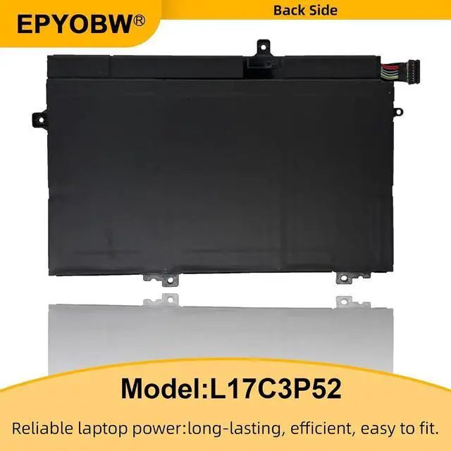 Alt view image 5 of 6 - L17C3P52 Laptop Battery 45Wh Compatible with Lenovo ThinkPad L480 L490 L580 L590 / ThinkPad L14 L15 / ThinkPad L14 Gen 2 L15 Gen 2 Series L17L3P52 L17M3P54 L17M3P53 01AV466 01AV463 01AV464
