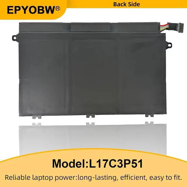 Alt view image 4 of 5 - L17C3P51 Battery 45Wh Compatible with Lenovo E41-55 E41-50 ThinkPad E480 E485 E490 E495 E580 E585 E590 E595 E14 E15 Series L17L3P51 01AV445 L17M3P52 L17M3P51 SB10K97609 01AV448 SB10T83131
