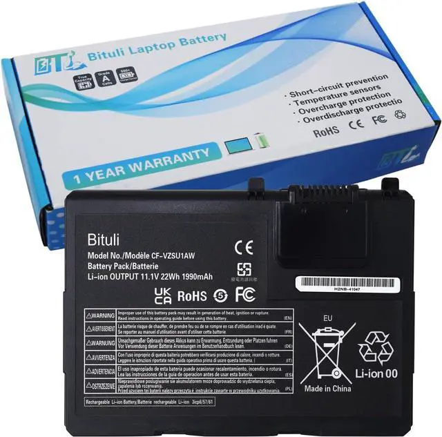 Main image of CF-VZSU1AW CF-33 Battery Replacement for Panasonic Toughbook CF-33 CF-33AEHFATG CF-33AEHFZTG CF-33AEHFZTN CF-33AEHGATG CF-33AEQGATG CF-33LEHFAT3 CF-33LEHGAT3 CF-33LEQGAT3 Series 22Wh