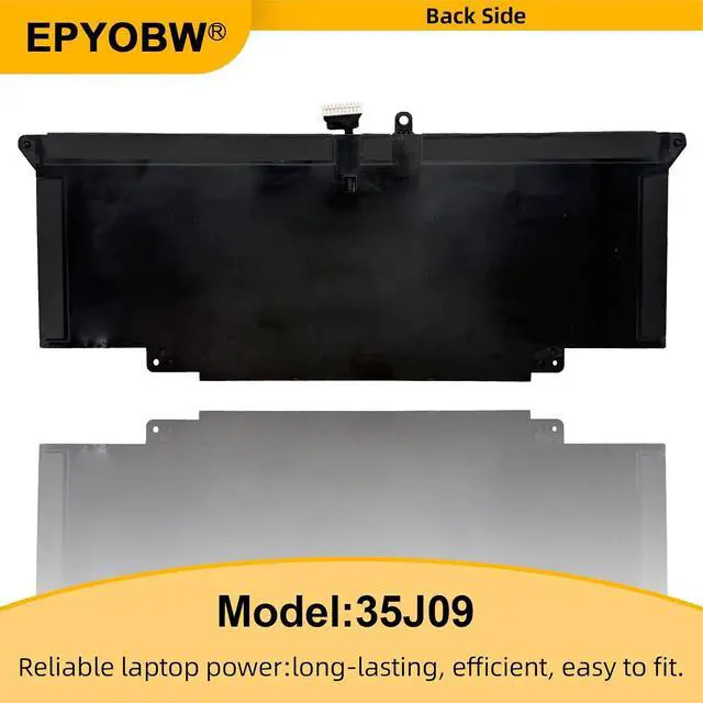 Alt view image 7 of 7 - 35J09 Laptop Battery 39Wh JHT2H Y7HR3 4V5X2 HRGYV WY9MP