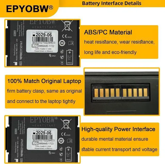 Alt view image 4 of 6 - 989803150161 Battery 4700mAh 12V