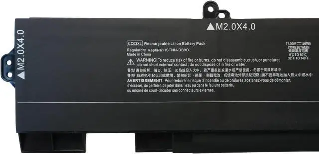 Alt view image 2 of 7 - CC03XL HSTNN-UB8W HSTNN-DB9O L77991-005 L77622-541L77622-2C1 Laptop Battery Compatible with HP EliteBook 850 G7 G8 EliteBook 855 G7 G8 ZBook Firefly 15 G7 G8 Series (11.55V 56Wh)