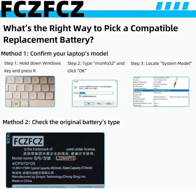Alt view image 2 of 5 - L22M4PF5 Battery 75Wh Replacement for Lenovo Slim Pro 9-16IRP8 / Yoga Pro 9-16IRP8 / IdeaPad Pro 5-16IRH8 5-16APH8 5-16ARP8 Series 5B11N45339 5B11K24773 L22X4PF5 L22B4PF5 L22D4PF5 15.56V