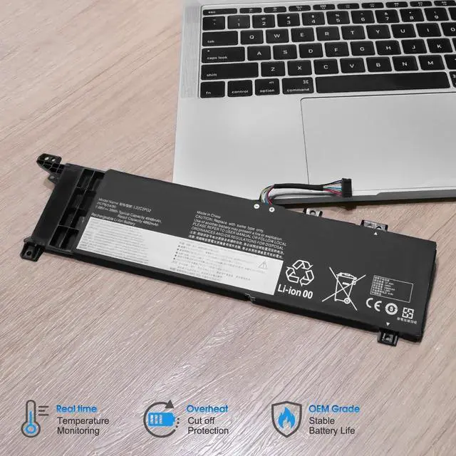Alt view image 4 of 7 - 38Wh L22C2PG2 L22B2PG2 L22D2PG2 L22M2PG2 Laptop Battery Replacement for Lenovo V14 G4 AMN IAN / V15 G4 AMN IAN Series SB11K24751 5B11K24753 5B11K24752 SB11K24750 SB11K24749 5B11K24746 SB11N56337