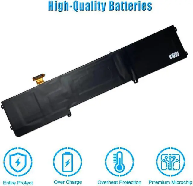 Alt view image 5 of 6 - BETTY4 Laptop Battery Compatible with Razer Blade 2016 14" V2 Series RZ09-0195 RZ09-0165 RZ09-01953E72 RZ09-01953E71 RZ09-01952E31 11.4V 6160mAh 70Wh