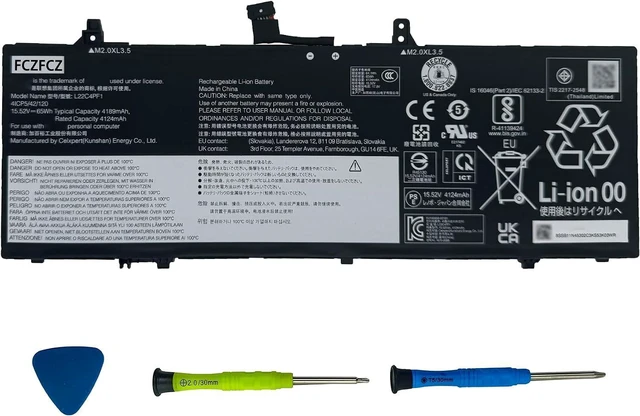 Main image of L22C4PF1 Battery 65Wh 4189mAh Replacement for Lenovo Yoga Slim 6-14IAP8 6-14IRP8 / Slim 7-14IMH9 Series SB11N45302 5B11N45328 SB11J63615 5B11J63614 L22D4PF1 L22M4PF1 15.52V