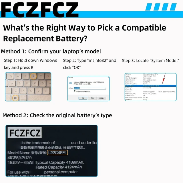 Alt view image 2 of 6 - L22C4PF1 Battery 65Wh 4189mAh Replacement for Lenovo Yoga Slim 6-14IAP8 6-14IRP8 / Slim 7-14IMH9 Series SB11N45302 5B11N45328 SB11J63615 5B11J63614 L22D4PF1 L22M4PF1 15.52V