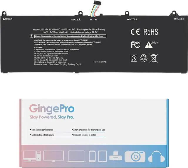 Main image of L19C4PC3 Replacement Battery for Lenovo Legion S7-15IMH5 82BC Legion S7-15ARH5 82HM Series SB10Z49582 SB10Z49580 5B10Z49583 5B10Z49581 L19M4PC3 Laptop