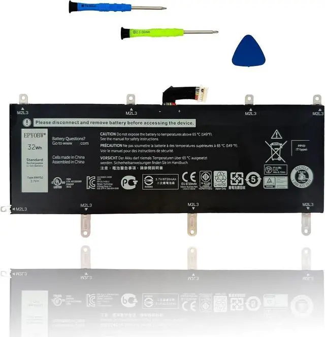 Main image of 8WP5J Laptop Battery 32Wh 8210mAh 2-Cell 3.7V 08WP5J 69Y4H 069Y4H