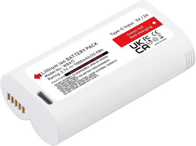 Alt view image 3 of 7 - HBFVG WBAT1 Removable Battery Replacement for WYZE Cam Pro 2K and Duo Cam Doorbell Outdoor/Indoor Camera Series (3.7V 25.9Wh)
