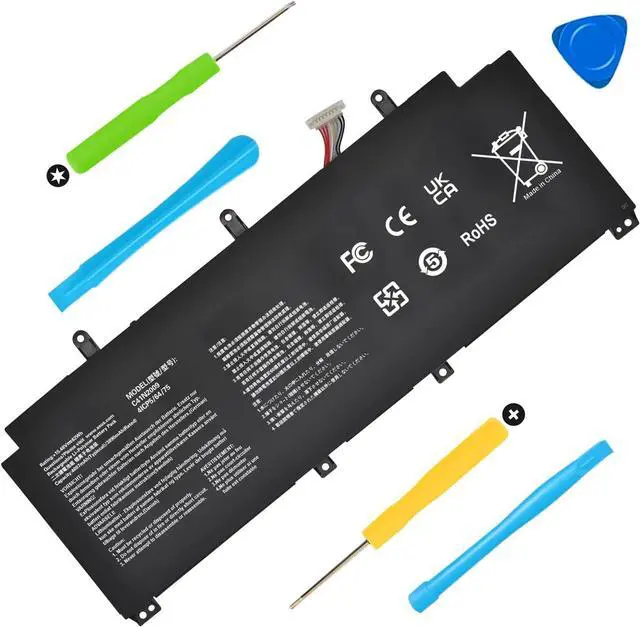 Alt view image 2 of 7 - 62Wh C41N2009 Laptop Battery Replacement for Asus ROG Flow X13 GV301 GV301QC GV301QE GV301QH GV301RA GV301RC GV301RE PV301 PV301QH GV301QC-K5020 GV301QH-K6069T GV301QE-K6022T PV301QH-K6210R