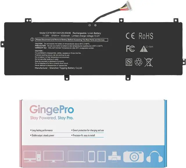Main image of C31N1831 Replacement Battery for Asus P3540FA P3548FA P574FA PE574FA Pro3548FA Pro574 Pro574FA PX574FA PX574F Series 0B200-03330200 Laptop