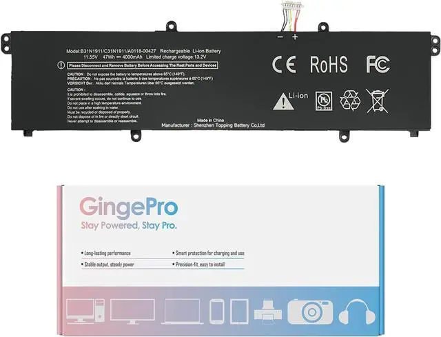 Main image of B31N1911 Replacement Battery for Asus VivoBook Flip 14 TM420 TM420IA TP420 TP420IA TP420UA TP470EA TP470EZ M413 M413DA X421 X421FA K413 S413 X413 X413FF S433EA F413 F413JA C31N1911 Laptop