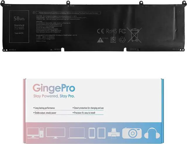 Main image of 8FCTC Replacement Battery for DE G15 5510 5511 5515 5520 5521 5530 XPS 15 9500 9510 9520 Alienware M15 M17 Precision 5550 5560 Inspr 7510 7610 0DVG8M DVG8M 0P8P1P P8P1P Laptop