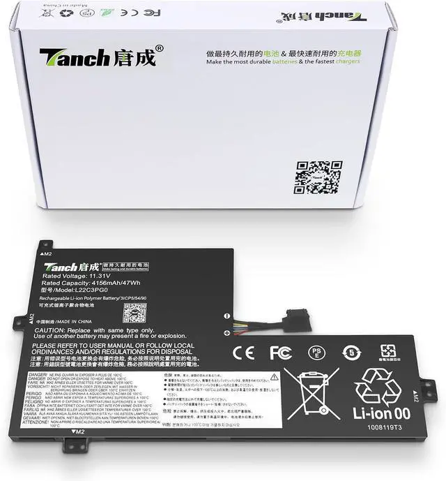 Main image of Tanch L22C3PG0 Laptop Battery for Lenovo 100e/300e Chromebook Gen4 IdeaPad Flex 3 Chrome 12IAN8 Slim 3 Chrome 14M868,L22B3PGO L22D3PGO L22L3PGO L22M3PGO L22X3PGO
