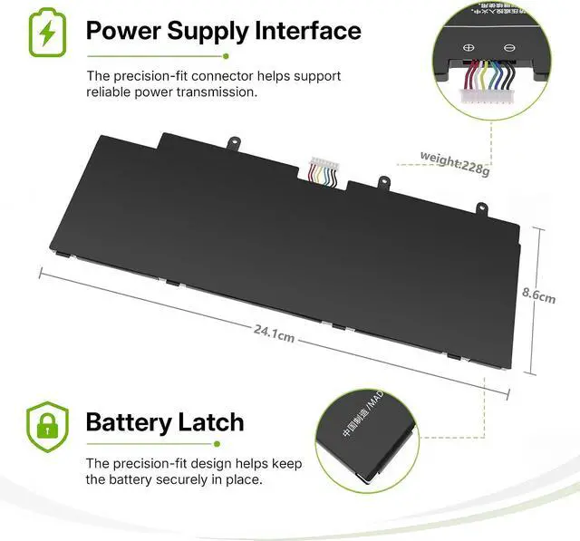 Alt view image 4 of 6 - Tanch R14B02W Laptop Battery for Xiaomi RedmiBook Pro 14 2021 XMA2006-AB AJ DJ FJ CJ BA BB BJ RJ