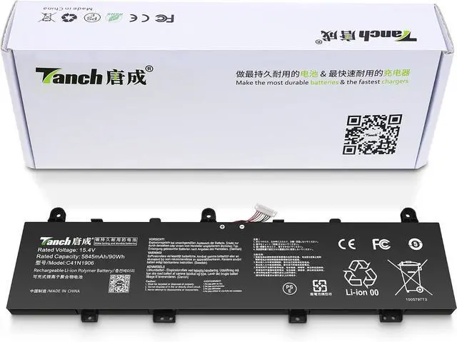 Main image of Tanch C41N1906 Laptop Battery for Asus ROG Zephyrus Duo 15 GX550 SE(GX551) Series C41N1906-3