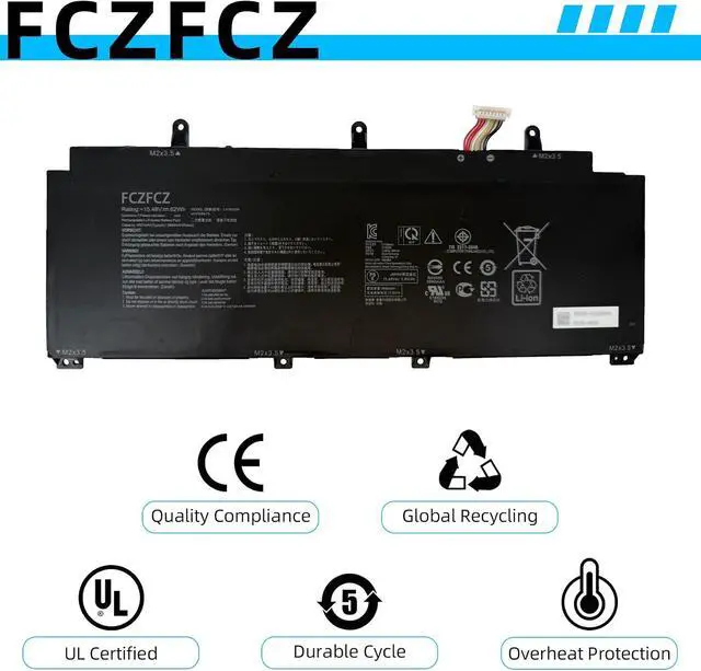 Alt view image 5 of 7 - C41N2009 Battery 62Wh 4007mAh 0B200-03850000 4ICP5/64/75 15.48V