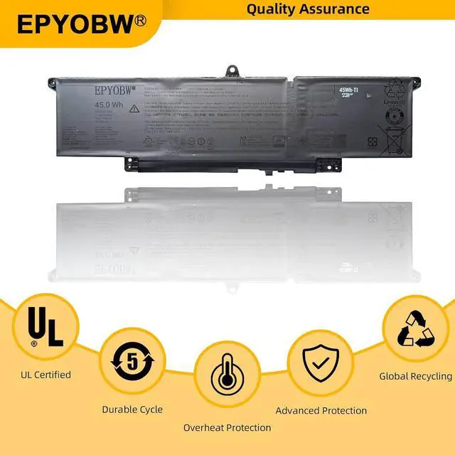 Alt view image 6 of 7 - CGR6V Laptop Battery 45Wh 4000mAh 11.25V Compatible with Dell Chromebook 11 CC11260 / Pro 13 Plus PB13250 / Pro 14 PC14250 Series X95KV 001W6F 01W6F 02CVPR 2CVPR 01W31D 1W31D