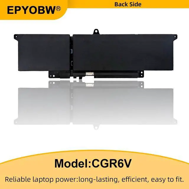 Alt view image 7 of 7 - CGR6V Laptop Battery 45Wh 4000mAh 11.25V Compatible with Dell Chromebook 11 CC11260 / Pro 13 Plus PB13250 / Pro 14 PC14250 Series X95KV 001W6F 01W6F 02CVPR 2CVPR 01W31D 1W31D