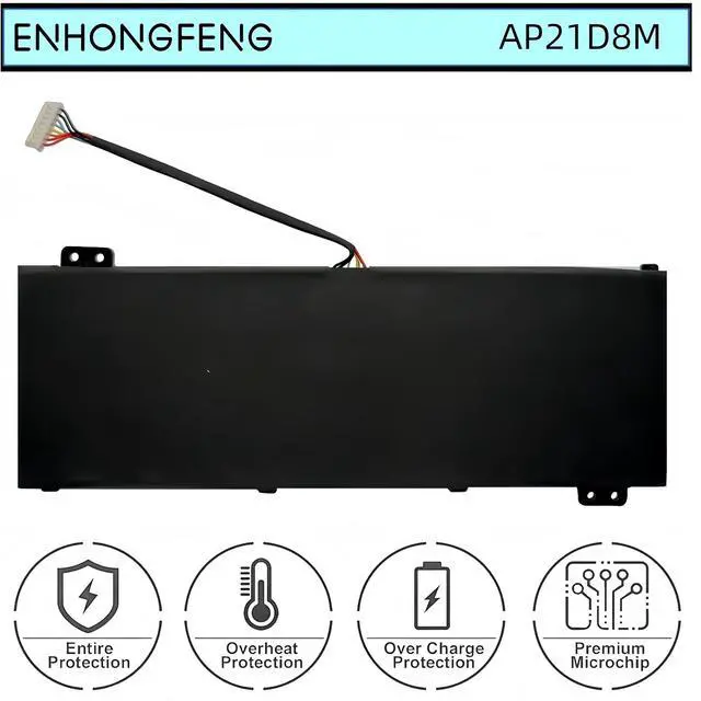 Alt view image 3 of 7 - AP21D8M New Laptop Battery Replacement for Acer Nitro 5 AN515-47 AN515-46 AN515-58 AN515-58-766R AN515-58-56CL AN515-58-72QR,Nitro V 15 ANV15-51,Nitro 16 AN16-51 AN16-51-74BV Series