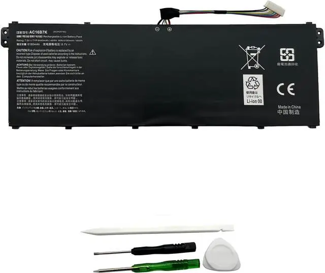 Main image of AC16B7K AC16B8K Battery Replacement for Acer Aspire V5-572 V5-573 Chromebook 15 CB515-1H CB515-1H-C019 CB515-1HT CB515-1HT-P39B CB515-1HT-P0DT CB515-1HT-P099 CB515-1HT-P80X CB515-1HT-P58C