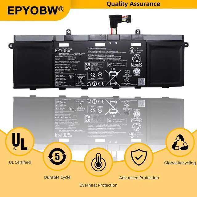 Alt view image 5 of 6 - L24B3P71 Laptop Battery 55.1Wh 4712mAh 11.7V Compatible with Lenovo ThinkPad X9-14 Gen 1 / ThinkPad X9 Aura Edition Series SB11M89902 5B11M90101 L24D3P72 SB11M89903 5B11M90102