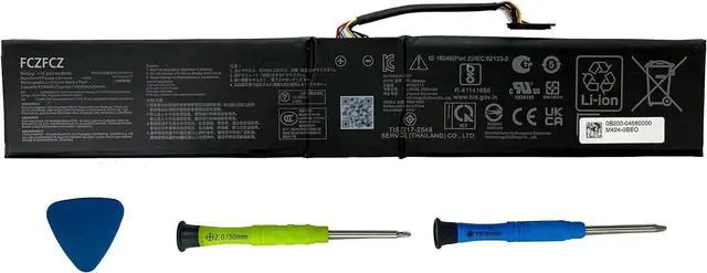 Main image of C41N2311 Battery 80Wh Replacement for Asus ROG Ally X Ally X (2024) RC72LA RC72LA-ALLYX.Z1X Gaming Handheld Parts Series 0B200-04560000 15.56V