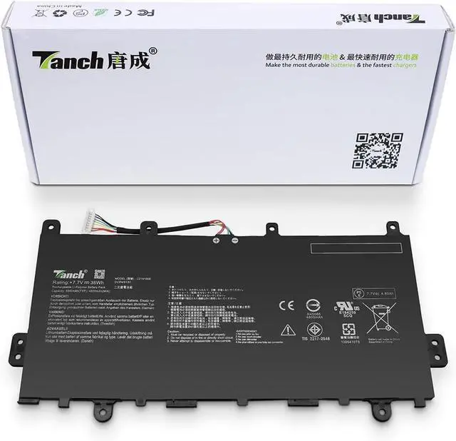 Main image of Tanch Genuine C21N1808 C21PQCH 2ICP4/91/91 0B200-03060000 0B200-03130000 0B200-03130100 Laptop Battery Replace for Asus Chromebook C423NA Chromebook C423NA Chromebook C523NA Chromebook C523NA 7.7V