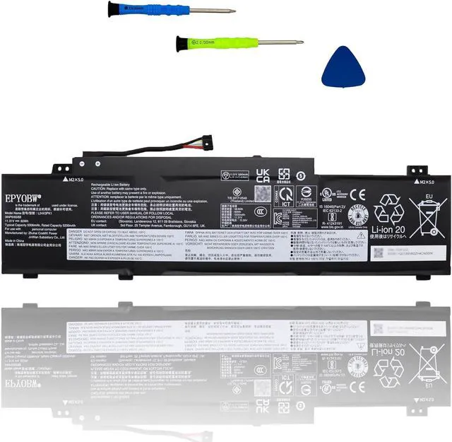Main image of L24X3PK1 Laptop Battery 60Wh 5306mAh 11.31V Compatible with Lenovo IdeaPad Slim3-14IRH10 3-14AHP10 3-14IRH10R 3-15ARP10 3-15IRH10 3-15IRH10R Series 5B11Q01995 L24N3PK1 L24B3PK2 L24M3PK2