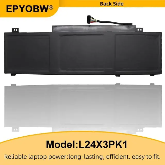 Alt view image 7 of 7 - L24X3PK1 Laptop Battery 60Wh 5306mAh 11.31V Compatible with Lenovo IdeaPad Slim3-14IRH10 3-14AHP10 3-14IRH10R 3-15ARP10 3-15IRH10 3-15IRH10R Series 5B11Q01995 L24N3PK1 L24B3PK2 L24M3PK2