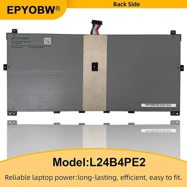 Alt view image 6 of 7 - L24B4PE2 Laptop Battery 80Wh 10260mAh 7.8V Compatible with Lenovo ThinkPad X9-15 Gen 1 Series SB11Q35380 5B11Q35379 SB11Q35382 5B11Q35381