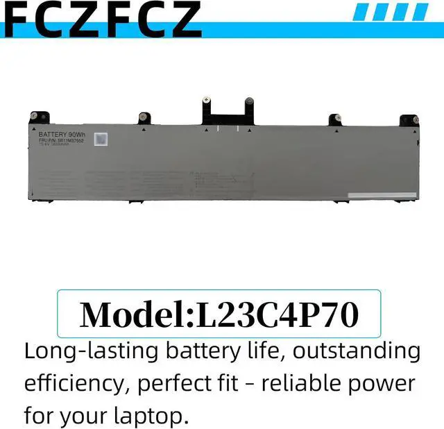 Alt view image 6 of 6 - L23C4P70 Battery 90Wh 5770mAh Replacement for Lenovo ThinkPad P1 Gen 7 21KV 21KW Series SB11M37548 5B11M37552 L23D4P70 SB11M37549 5B11M37553 15.6V 4-Cell