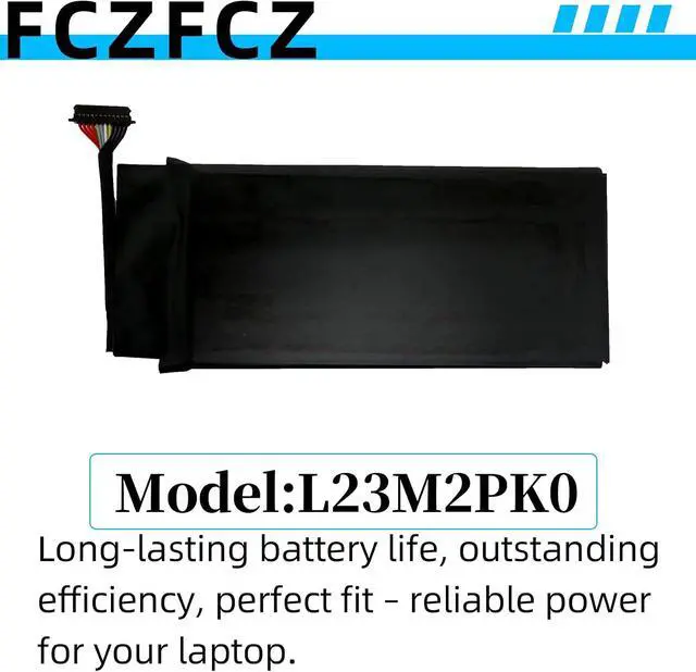 Alt view image 6 of 6 - L23M2PK0 Battery 49.2Wh 6348mAh Replacement for Lenovo Legion Go 8APU1 83E1 Series SB11M36297 5B11M36298 L23B2PK0 SB11M36299 5B11M36296 7.76V 2-Cell