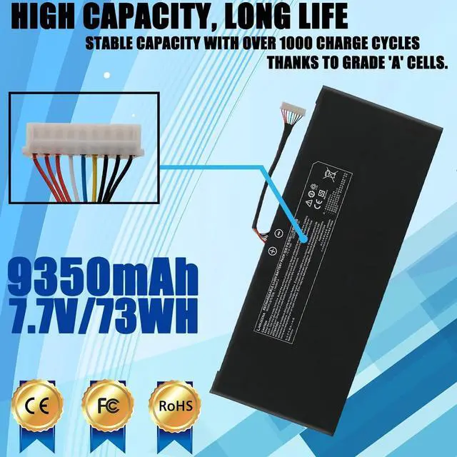 Alt view image 2 of 7 - L140BAT-4 73Wh Laptop Battery Compatible with Lemp9 System76 Darter Pro 2021 L140CU L141CU L140MU L141MU 6-87-L140S-72B01 2ICP5/50/112 VIA